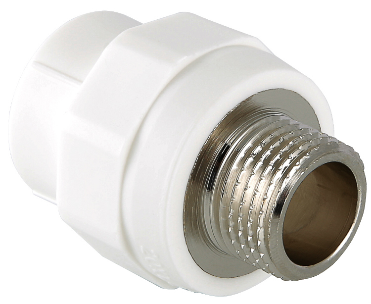 Соединитель PPR с переходом на наружную резьбу, VALTEC VTp.701.0.02004, 20х1/2"