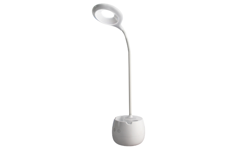 Светильник светодиодный настольный, UF-707 С01 белый, 4.5W (аккумулятор,USB,3 уровень яркости, с пеналом функция ночника) (13256