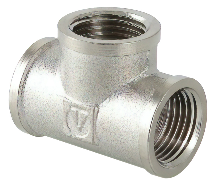 Тройник латунный, внутренняя-внутренняя-внутренняя, VALTEC VTr.130.N.0006, 1"
