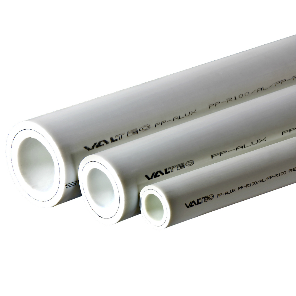 Труба полипропиленовая армированная алюминием VALTEC PP-ALUX VTp.700.AL25.20, PN25, 2 м, 20х3,4 мм