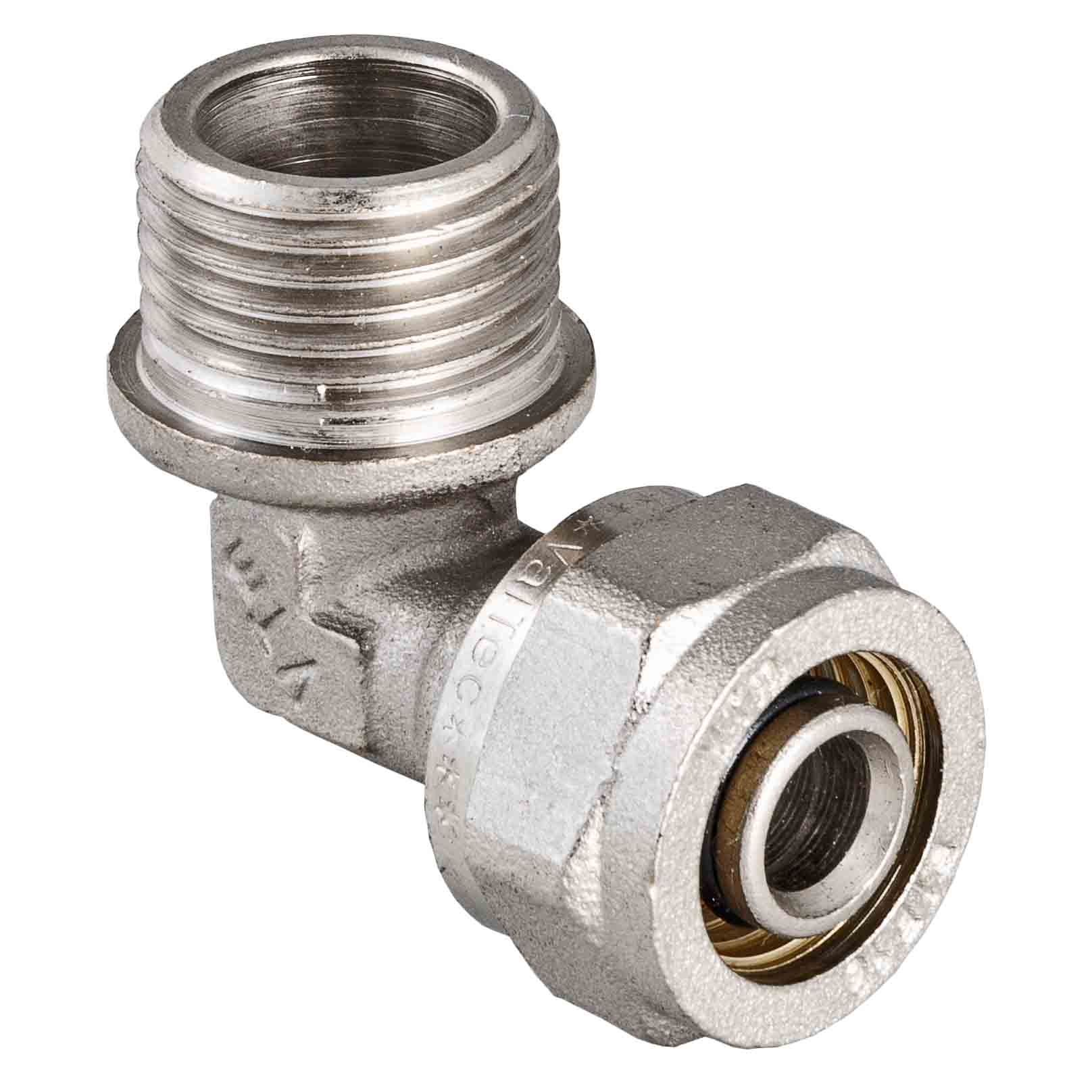 Угольник обжимной с переходом на наружную резьбу VALTEC VTm.353.N.001605, 16х3/4"
