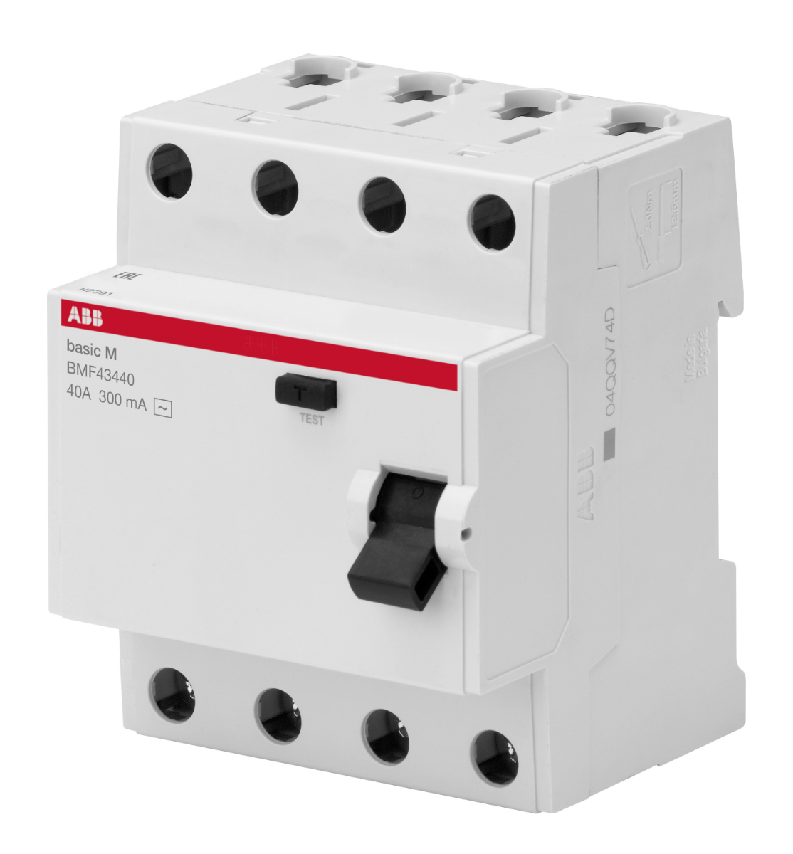 Устройство защитного отключения (УЗО) ABB Basic M BMF41425, 4P, 25А, 30мA, тип AC, 2CSF604041R1250