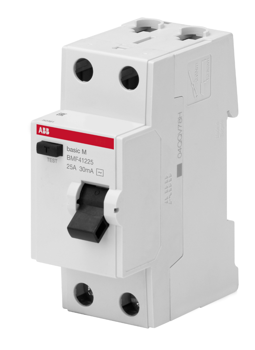 Устройство защитного отключения (УЗО) ABB Basic M BMF43225, 2P, 25А, 300мA, тип AC, 2CSF602043R3250