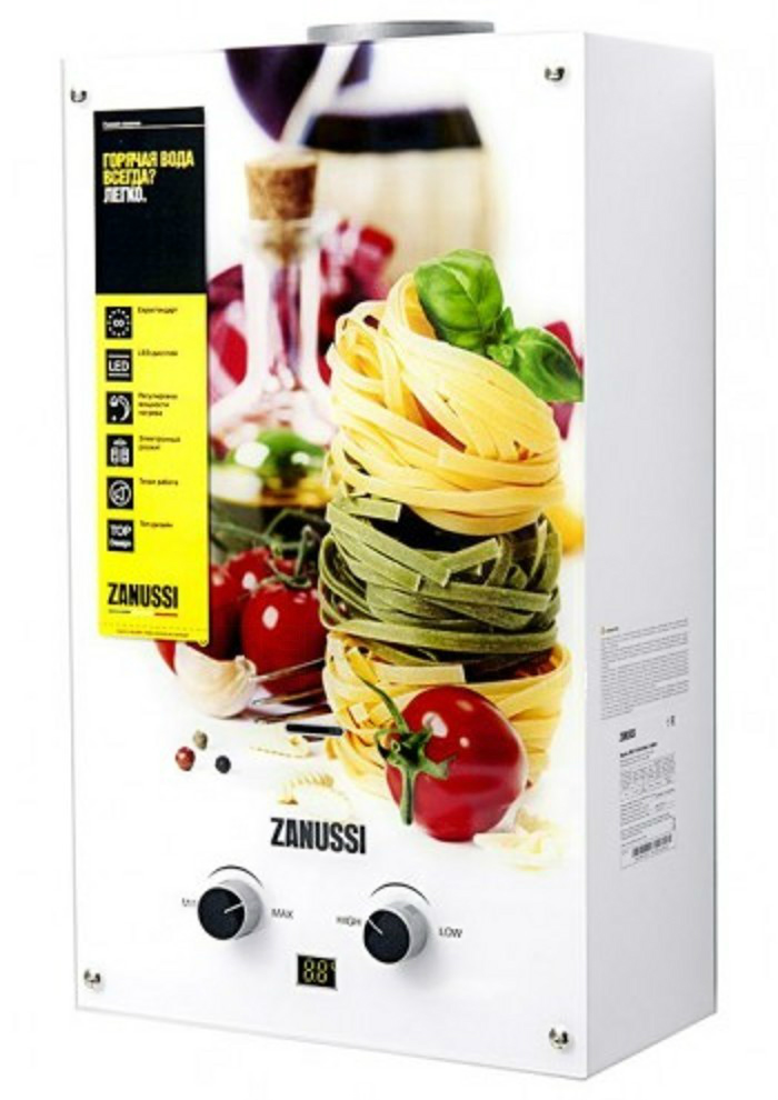 Водонагревательная колонка Zanussi GWH 10 Fonte Glass La Spezia