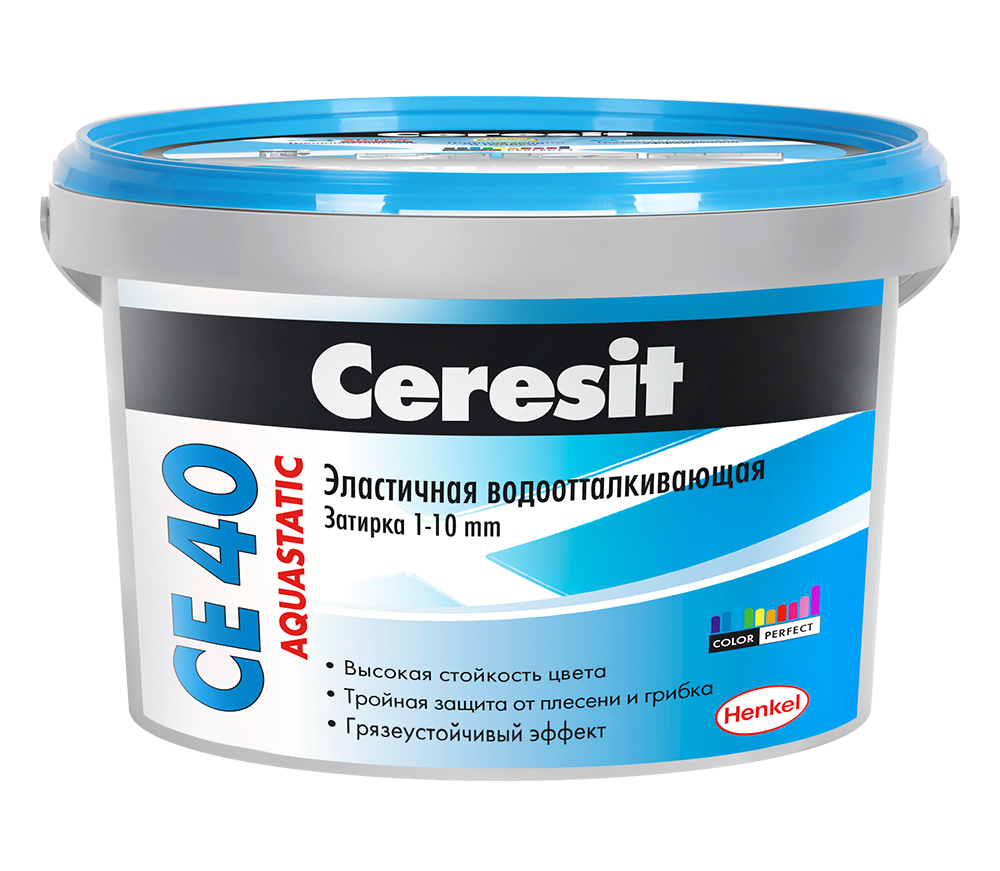 Затирка Ceresit CE 40 AQUASTATIC №16, графит, 2 кг